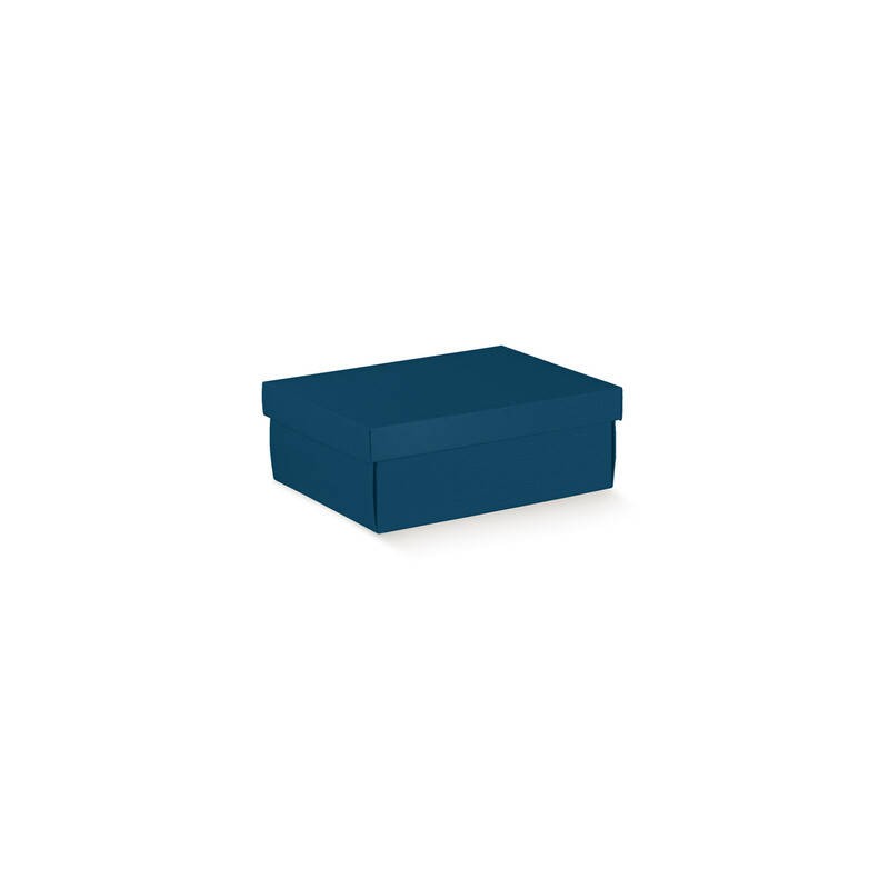 SCATOLA EASY F/COPERCHIO 38x26x13cm FIBRA BLU