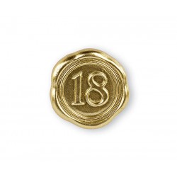 CERALACCA ORO 18ESIMO ADESIVA ø3,5cm 12pz