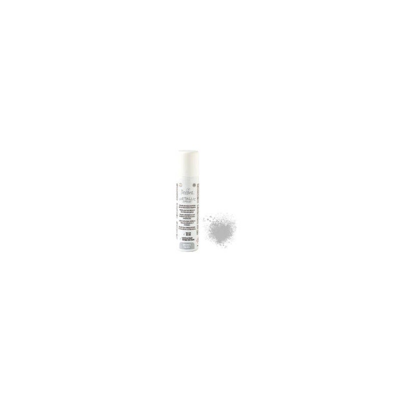 COLORANTE ALIMENTARE SPRAY METALLIZZATO ARGENTO 75ml NO E171 DECORA