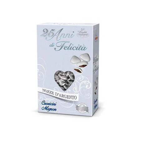 CONFETTI CIOCCOLATO CUORICINI MIGNON ARGENTO 500gr