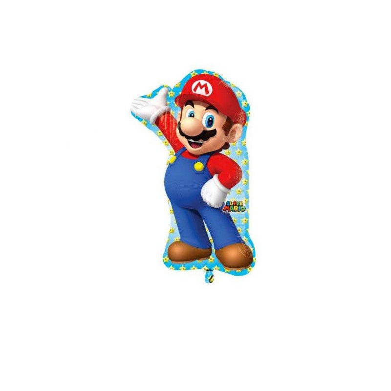 PALLONE MYLAR S/SHAPE 83cm SUPER MARIO BROS