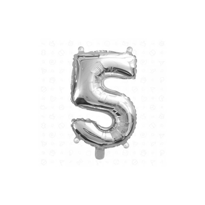 PALLONE MYLAR N°5 40cm SILVER