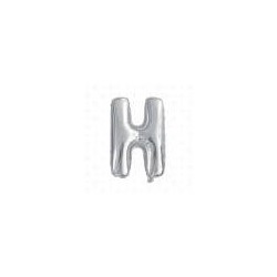 LETTERA H MYLAR SILVER 16 40cm