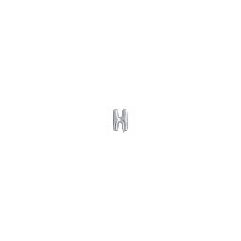 LETTERA H MYLAR SILVER 16 40cm