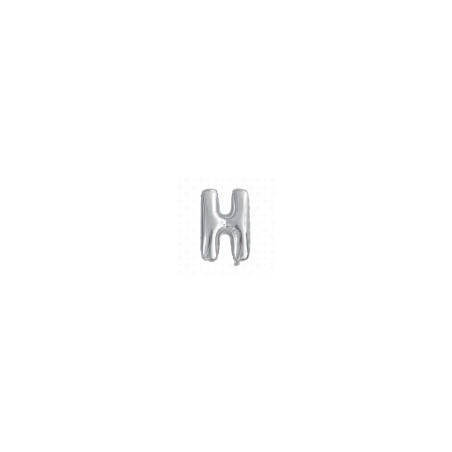 LETTERA H MYLAR SILVER 16 40cm