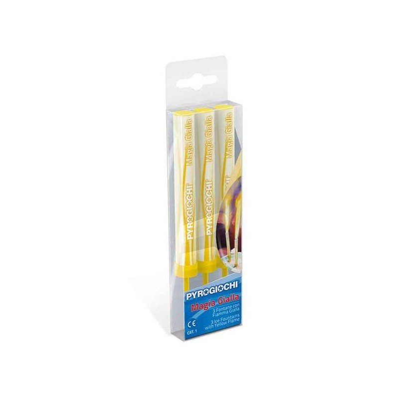 CANDELOTTI TORTA MAGIA GIALLO 3pz