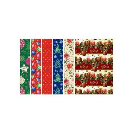 CARTA REGALO 100x140 50 FOGLI ASS. NATALE CLASSIC B4