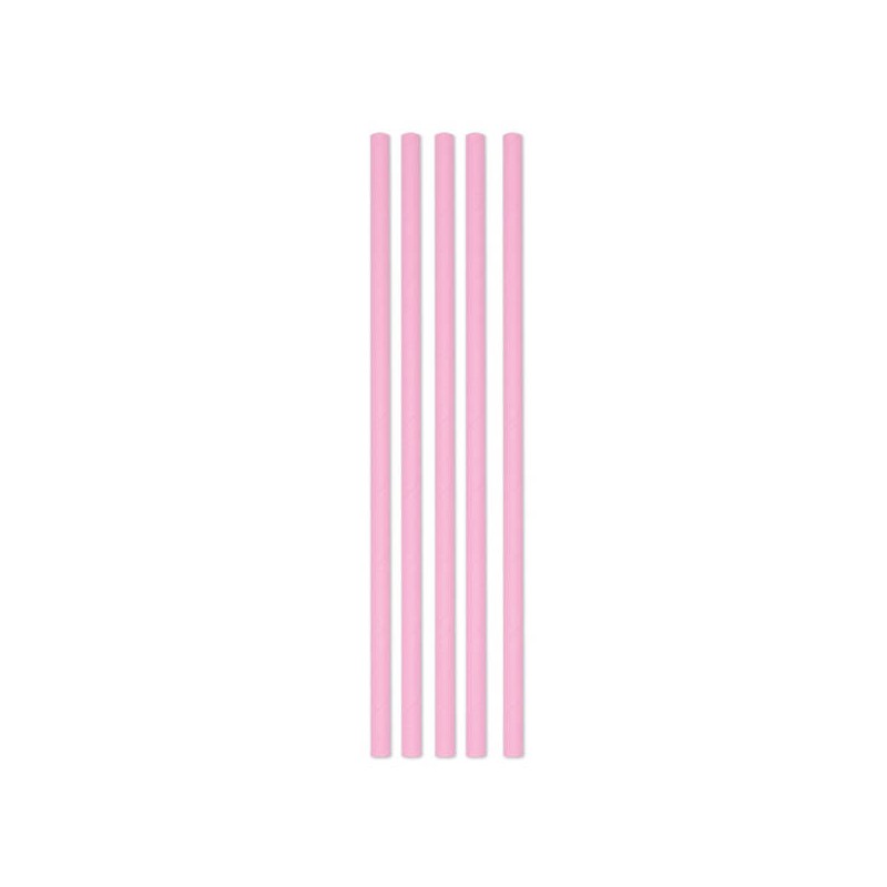 CANNUCCE ECOLOR IN CARTA ø0,5x20cm ROSA 50pz