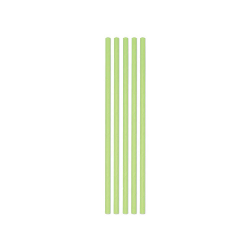CANNUCCE ECOLOR IN CARTA ø0,5x20cm VERDE MELA 50pz