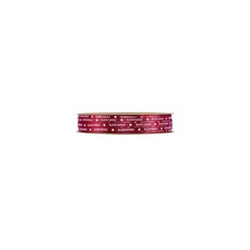 NASTRO BUON NATALE mm4x25mt RED
