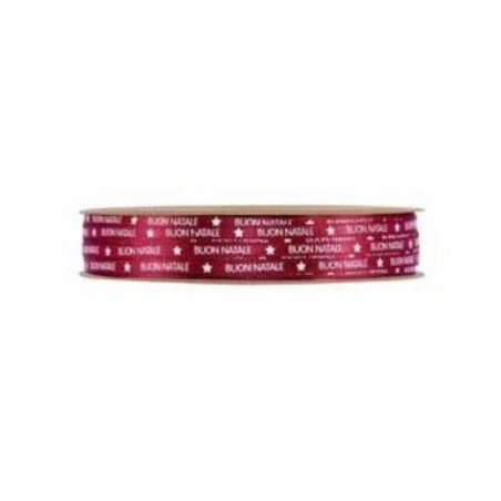 NASTRO BUON NATALE mm4x25mt RED