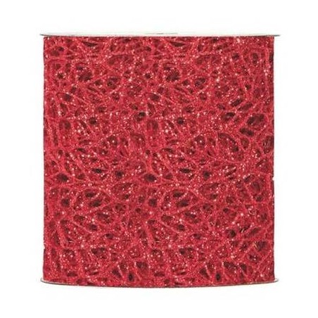 NASTRO GLITTER OCEANIA mm95x10mt ROSSO