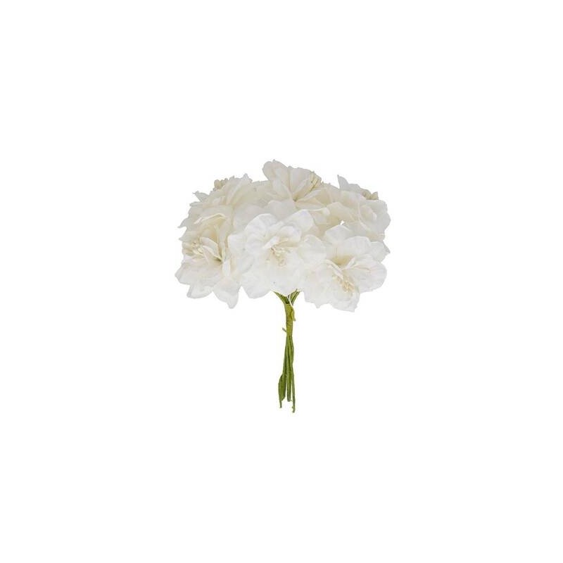 FIORE PEONIA ø5cm ECRU' 12pz