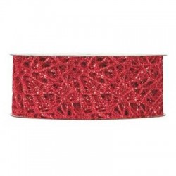 NASTRO GLITTER OCEANIA mm40x10mt ROSSO