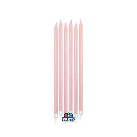 CANDELINE STELO MATITA 15cm ROSA BABY 12pz