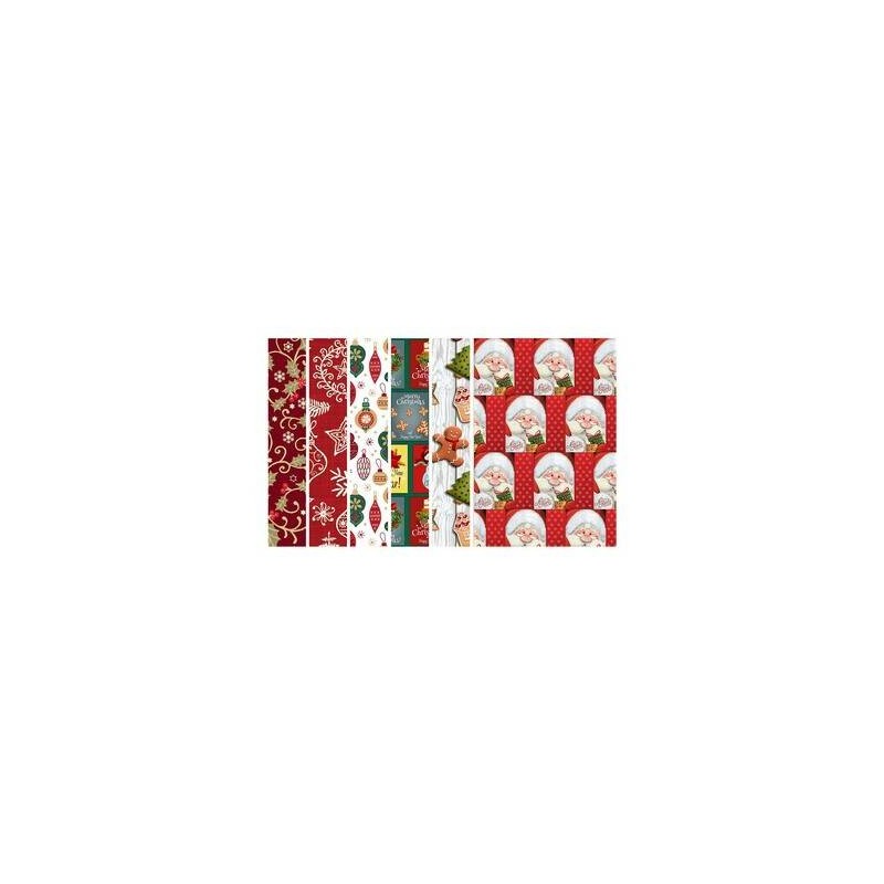 CARTA REGALO ROTOLO 1x5mt ASS. RN6 FUNNY NATALE