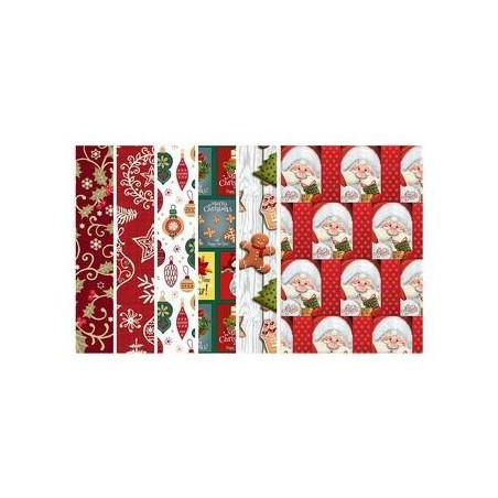 CARTA REGALO ROTOLO 1x5mt ASS. RN6 FUNNY NATALE