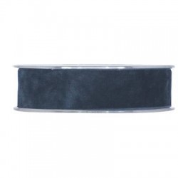 NASTRO DOUBLE VELVET mm25x7mt BLU