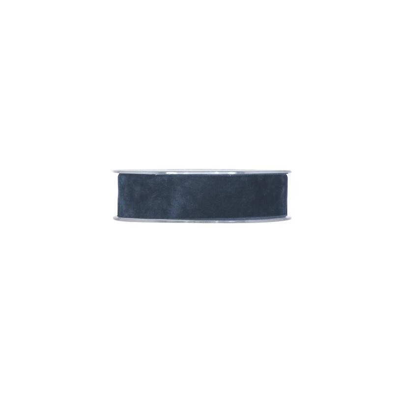 NASTRO DOUBLE VELVET mm25x7mt BLU
