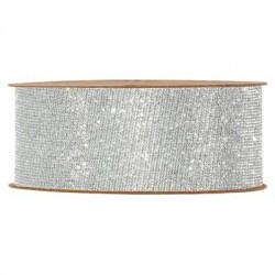 NASTRO MILO mm40x10mt GLITTER ARGENTO