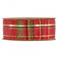 NASTRO TESSUTO BRIGHT SCOTLAND mm40x10mt ROSSO