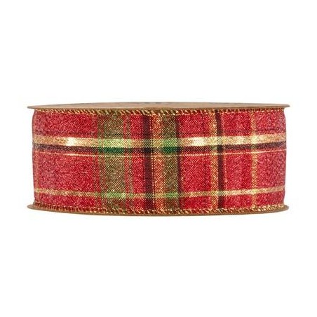 NASTRO TESSUTO BRIGHT SCOTLAND mm40x10mt ROSSO