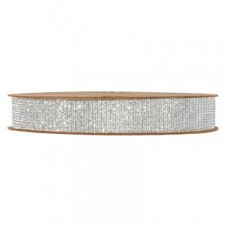 NASTRO MILO mm15x10mt GLITTER ARGENTO
