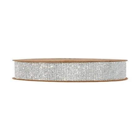 NASTRO MILO mm15x10mt GLITTER ARGENTO