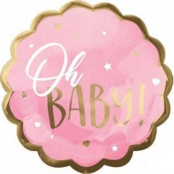 PALLONE MYLAR JUMBO BABY GIRL 22'' 55cm