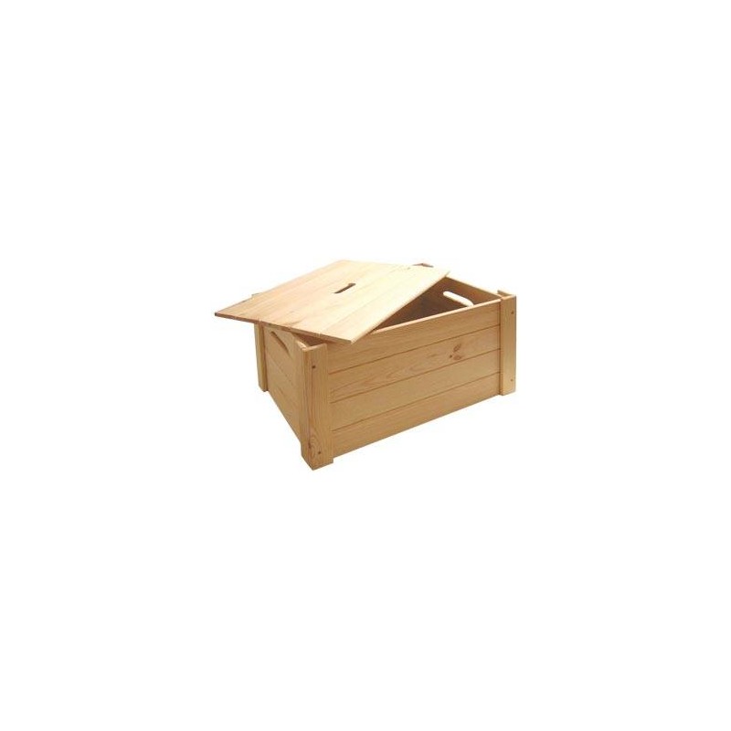 CASSETTA LEGNO NAT. C/COPERCHIO 53x39x29 CASL2191