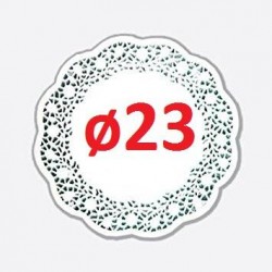 PIZZO PORCELLANATO TONDO ø23 100pz