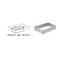 DELICIA ANELLO RETTANGOLARE REGOLA TORTE 28x20-50x34cm