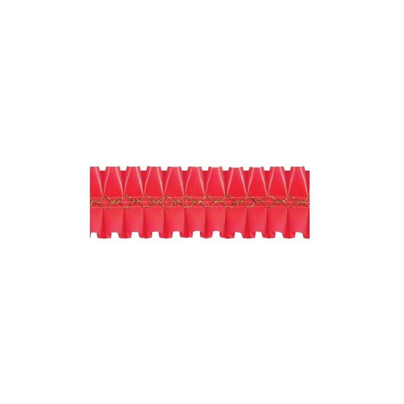 NASTRO GIROTORTA PVC ROSSO FLOREAL 15mt