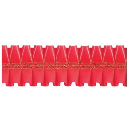 NASTRO GIROTORTA PVC ROSSO FLOREAL 15mt