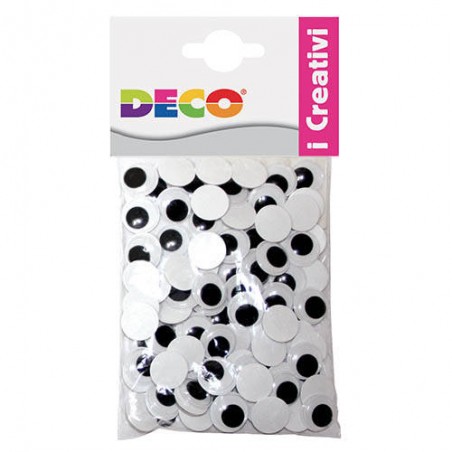 OCCHI MOBILI ADESIVI ø12mm 100pz