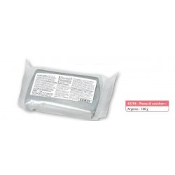 PASTA DI ZUCCHERO 100gr ARGENTO FLOREAL