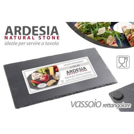ARDESIA VASSOIO RETTANGOLARE 40x20cm