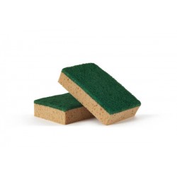 SPUGNA TABACCO + FIBRA ABRASIVA PRO-800 10pz