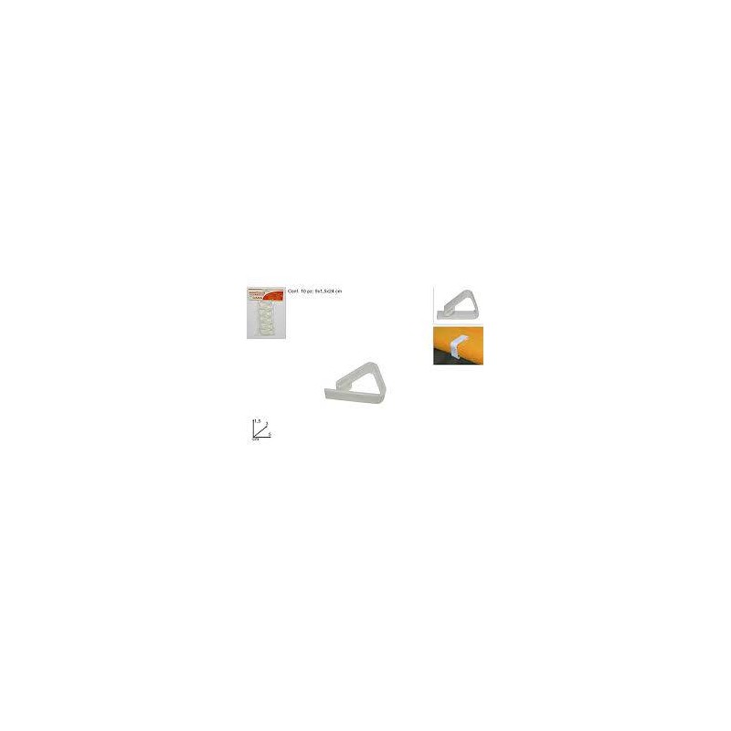 FERMATOVAGLIA PLASTICA 10pz
