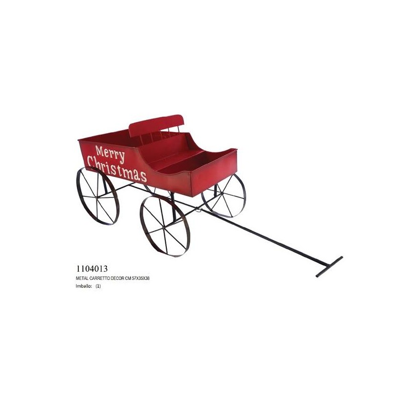 CARRETTO METALLO DECOR 57x35x38cm
