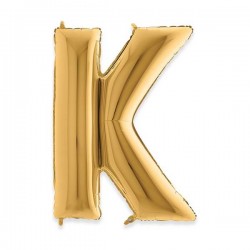 PALLONE MYLAR LETTERA K 102cm 40 GOLD
