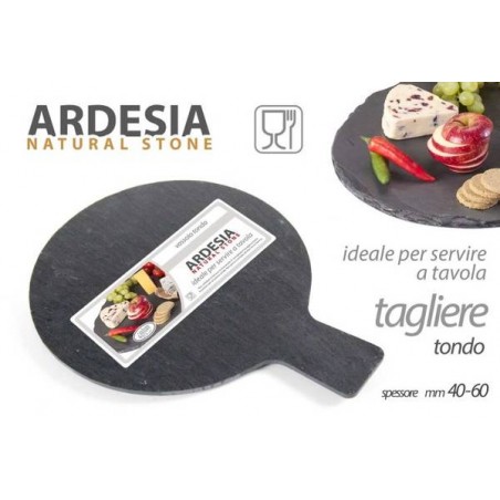 ARDESIA TAGLIERE TONDO ø25x19cm