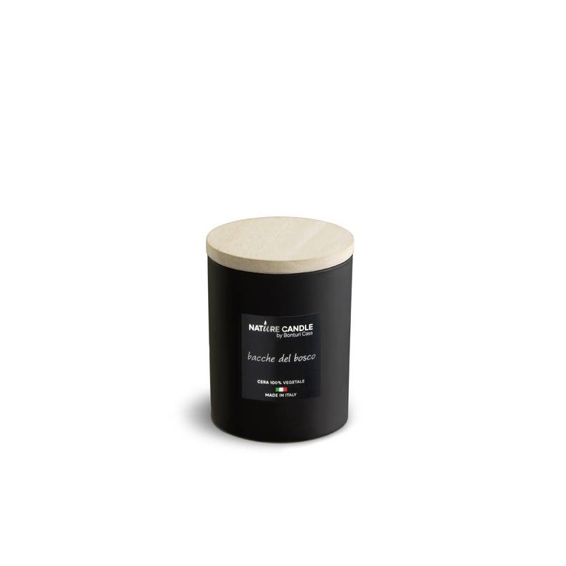 CANDELA PROFUMATA 200gr 100% CERA VEGETALE BACCHE DEL BOSCO