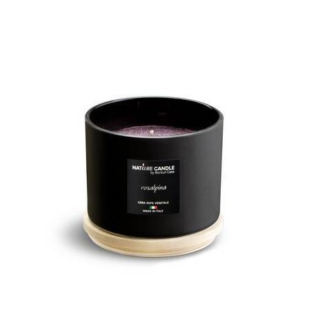 CANDELA PROFUMATA 380gr 100% CERA VEGETALE ROSALPINA