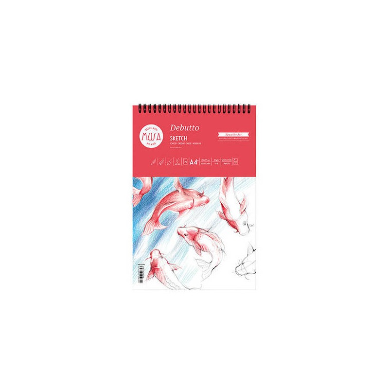 BLOCCO SCHIZZO SPIRALE A3 DA DISEGNO 50fg 120gr 29,7x42cm