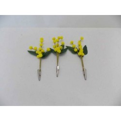 RAMO MIMOSA 15cm CON PINZA 3pz 6880