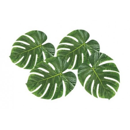 FOGLIE DI PALMA DECORATIVE 33 x 27 cm 4 pz