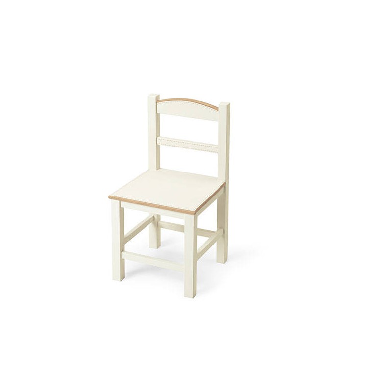 SEDIA LEGNO BIANCA 29x28,5x55cm