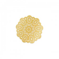 SOTTOBICCHIERI ORO TRAFORATI Ø9cm 8pz