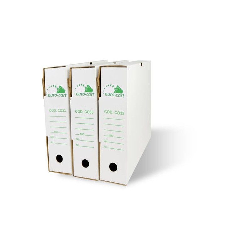 PORTA DOCUMENTI CARTONE 27x35x8 BIANCO